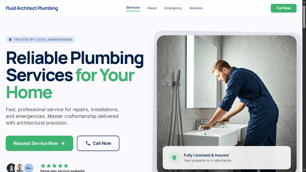 Fluid Architect Plumbing (Concept Blueprint)